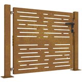  Vrtna vrata 100x100 cm od korten čelika, kvadratni dizajn | shoptok.hr