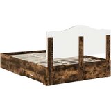  Konstrukcija postelje z vzglavjem Dimljeni oreh 140 x 200 cm, (5000102247) | Shoptok.si