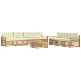  Set vanjskih sofa 8 kom. Bijela i krem | shoptok.hr