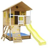 Kinder Home Velika dečija kućica sa peščanikom i toboganom, za igru na otvorenom u dvorištu i bašti C225 Cene