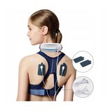  2v1 prenosni aku. EMS masažni elektrostimulator za vratne mi&amp;scaron;ice USB Slike