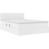  Krevet s madracem i skladištem Čista bijela 140 x 190 cm | shoptok.hr
