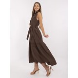 Italy Moda Dress-MI-SK-A5032.70P-brown | Shoptok.si