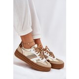 Boto Womens Platform Sneakers With Double Lacing Leopard Gold Studs | Shoptok.si