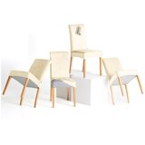Restilo Kremno bele raztegljive prevleke v kompletu 4 ks za stol 48 cm Sento – | Shoptok.si