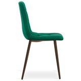 KARA stolica - zeleni baršun / noge od oraha x 1 | shoptok.hr