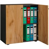P & B ARHIVSKA OMARA antracit, medeni hrast | Shoptok.si