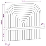  Zidna polica 2 kom. Crna 41 x 13 5 x 37 5 cm Prerađeno drvo - Crna 41 cm | shoptok.hr
