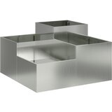 vidaXL Vrtni sadilnik 80x80x48 cm Galvanizirano jeklo, (22010775) Cene