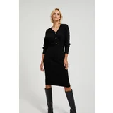 Moodo Women's knitted dress - black
