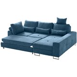 Hom`in SEDEŽNA GARNITURA, gladka tkanina modra | Shoptok.si