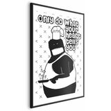  Plakat - Only Do What Your Heart Tells You 60x90 Crni okvir s margom | shoptok.hr