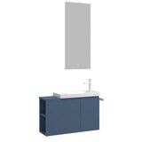 Hanah home Kupatilski ormarić sa umivaonikom i ogledalom (2 komada) Perla 80 338 | Eponuda.com