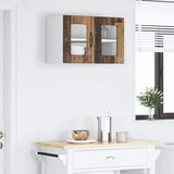  Zidni stakleni ormarić LUCCA Staro drvo 60 x 31 x 40 cm | Eponuda.ba