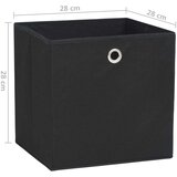  Kutije za pohranu od netkane tkanine 10 kom 28x28x28 cm crne | shoptok.hr