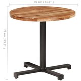 vidaXL bistro stol okrugli Ø 80 x 75 cm od masivnog bagremovog drva | shoptok.hr