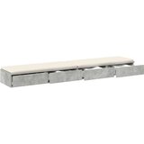  Ladice za Krevet Betonska Siva 180x36 5x16 5 cm Konstruirano drvo | shoptok.hr