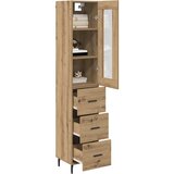  Highboard Umjetnički hrast 34,5 x 34 x 180 cm Konstruirano drvo | shoptok.hr