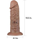 Lovetoy Realistic Chubby Dildo 10.5" Brown | shoptok.hr
