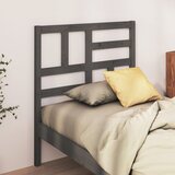  Uzglavlje za krevet sivo 106 x 4 x 104 cm od masivne borovine | shoptok.hr