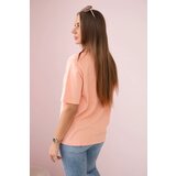 Kesi Cotton blouse with salmon heart print | shoptok.hr