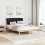 Okvir kreveta Smeđa i crna 160 x 200 cm Masivna borovina | Eponuda.com