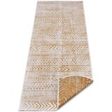 NORTHRUGS Oker rumena/bela zunanja preproga 80x350 cm Biri – | Shoptok.si