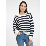 Orsay Dark blue women's striped sweater - Women's | Shoptok.si