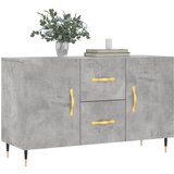  Komoda siva boja betona 100x36x60 cm od konstruiranog drva | Eponuda.com