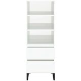  Visoka komoda sjajna bijela 40x36x110 cm od konstruiranog drva | shoptok.hr