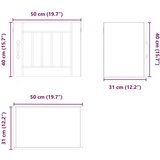  Zidni kuhinjski ormarić s policom Bijelo 50 x 31 x 40 cm | shoptok.hr