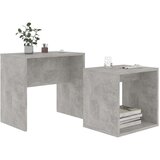 vidaXL Komplet klubskih mizic betonsko siv 48x30x45 cm iverna plošča | Shoptok.si