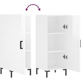  Komoda sjajna bijela 34,5 x 34 x 90 cm od konstruiranog drva | shoptok.hr