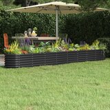 Furnova Visoka greda iz prašno premazanega jekla 332x40x36 cm antracit, (21920461) Cene