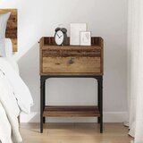 vidaXL Noćni ormarić Staro drvo 40 x 29 x 60 cm Konstruirano drvo | shoptok.hr