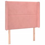  box spring s madracem LED ružičasti 90x190 cm baršunasti | shoptok.hr