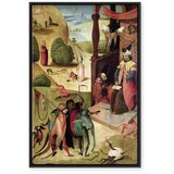  Slika - Hieronymus Bosch – St. James and the Magician 40x60 U crnom drvenom okviru | shoptok.hr