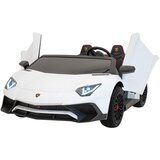  Licencirani auto na akumulator Lamborghini Aventador SV STRONG - dvosjed - bijeli Cijene
