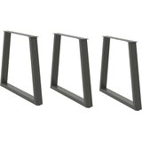 vidaXL Noge za jedilno mizo v obliki črke V, 3 kosi, antracitne, 80 x (72-73,3) cm, jeklo, (22123964) | Shoptok.si