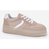 EVENTO Boto Low Women's Platform Sneakers Beige Telmira | Shoptok.si