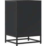 vidaXL Noćni ormarić crni 40x34,5x60 cm Konstruirano drvo i metal | shoptok.hr