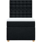  Krevet s oprugama i madracem crni 100 x 200 cm od tkanine | shoptok.hr