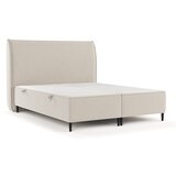 Maison de Rêve Bež oblazinjena zakonska postelja s prostorom za shranjevanje 180x200 cm Draco – Cene