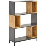 CARRYHOME regal 80/121,1/30 cm črna, barve hrasta, temno siva Cene