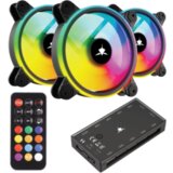 WHITESHARK FAN GCF-S028-004 NEBULA-2 CRNI ARGB KIT | Eponuda.ba
