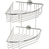 Tesa kutna košarica za tuš kabinu (20,3 x 20,5 x 27,5 cm, 2-katno, kromirano) Cijene