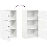 vidaXL Knjižna omara bela 40x24x77 cm inženirski les | Shoptok.si