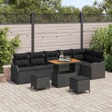  Sjedeća garnitura za vrt 9 kom. poliratan 287.5 x 122.5 x 85 cm | shoptok.hr