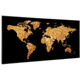 Klarstein Wonderwall Air Art Smart, infracrveni grijač, zlatna karta, 120 x 60 cm, 700 W | shoptok.hr