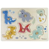 Kindsgut Drvena reljefna puzzle (broj komada 6 kom) Dinosaurs – Cijene